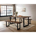 Dulce Walnut Bench - California Furniture (Coachella, CA)