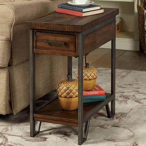 Dundalk Dark Oak Side Table - California Furniture (Coachella, CA)