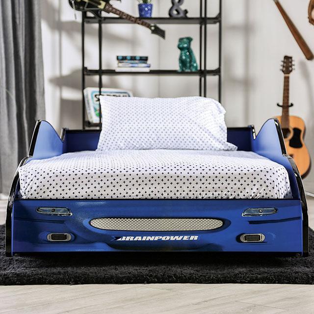 DUSTRACK Twin Bed, Blue & Red - California Furniture (Coachella, CA)