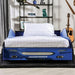 DUSTRACK Twin Bed, Blue & Red - California Furniture (Coachella, CA)