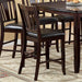 Edgewood II Espresso Square Counter Ht. Table - California Furniture (Coachella, CA)