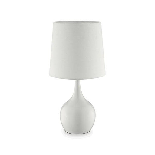 Edie White 23.5"H Glossy White Table Lamp - California Furniture (Coachella, CA)
