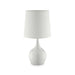 Edie White 23.5"H Glossy White Table Lamp - California Furniture (Coachella, CA)