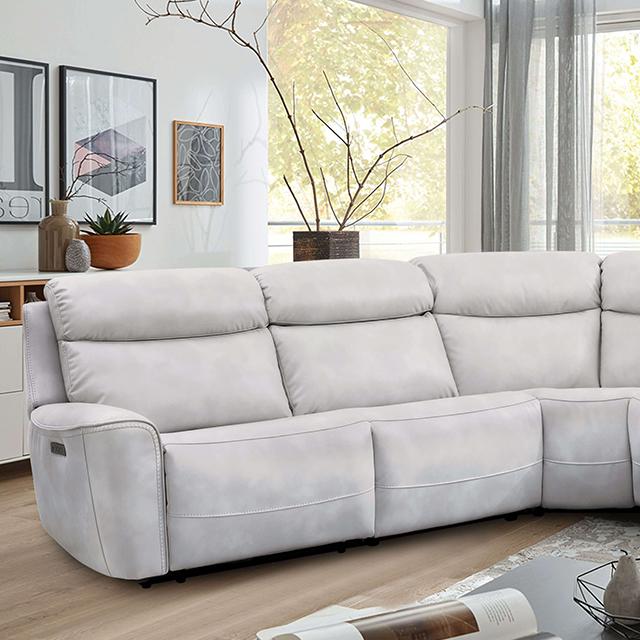 EDMONDUS Power Sectional, Light Taupe - California Furniture (Coachella, CA)