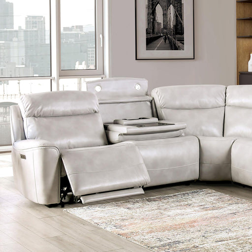 EDMONDUS Power Sectional, Light Taupe - California Furniture (Coachella, CA)