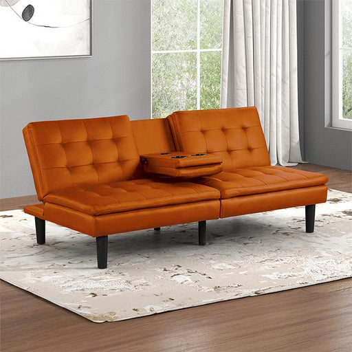 Eidsberg Futon Sofa Bed Orange, Grey, Brown, & Black - California Furniture (Coachella, CA)