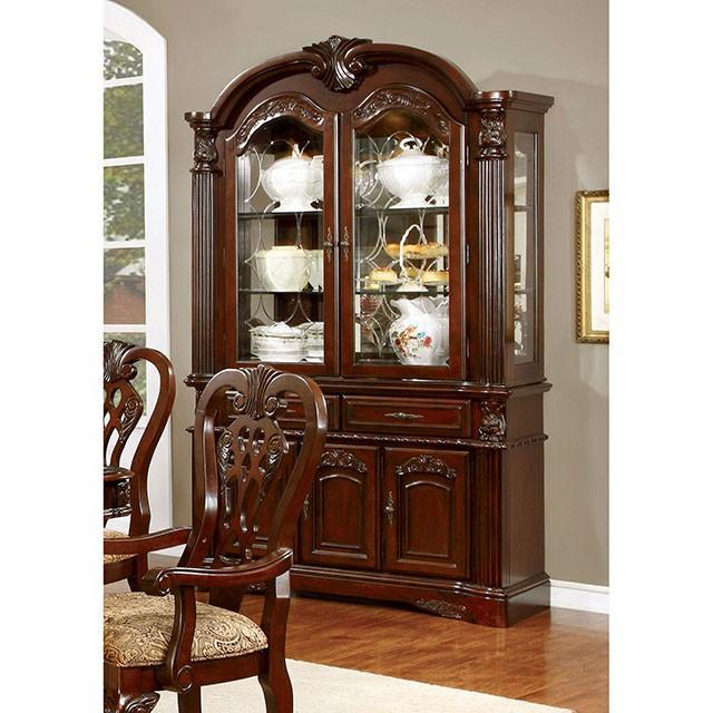 ELANA Brown Cherry Dining Table w/ 18" Butterfly Leaf - California Furniture (Coachella, CA)