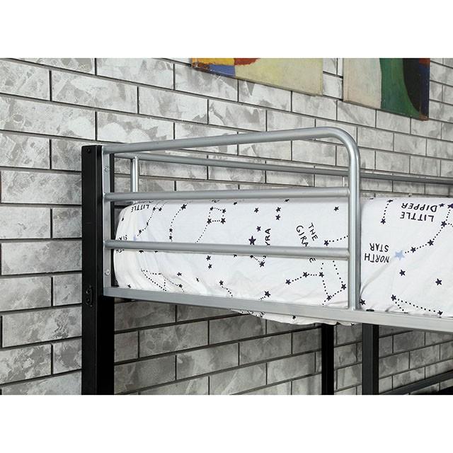 Aubrey Sand Black Twin Triple Decker Bed - California Furniture (Coachella, CA)