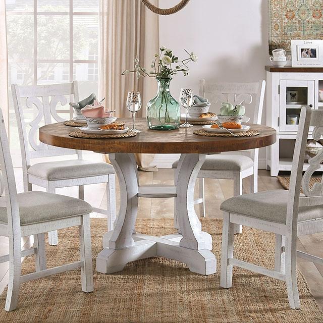 Auletta Transitional Dining Table Round & Squre - California Furniture (Coachella, CA)