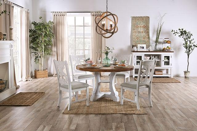 Auletta Transitional Dining Table Round & Squre - California Furniture (Coachella, CA)