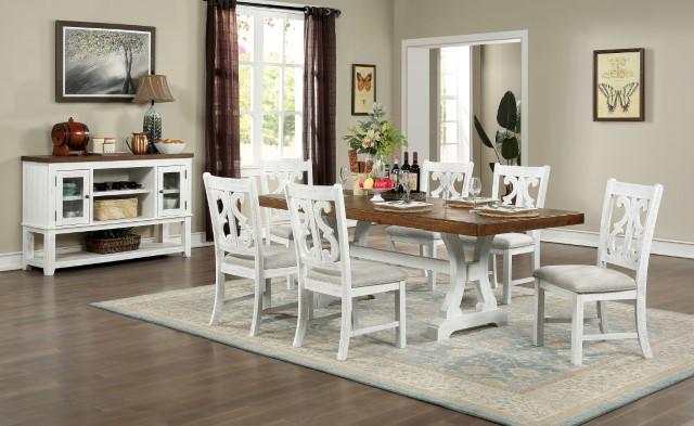 Auletta Transitional Dining Table Round & Squre - California Furniture (Coachella, CA)