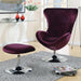 Eloise Purple Accent Chair w/ Ottoman - California Furniture (Coachella, CA)
