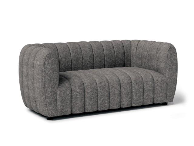 AVERSA Loveseat, Black, Gray, & White - California Furniture (Coachella, CA)