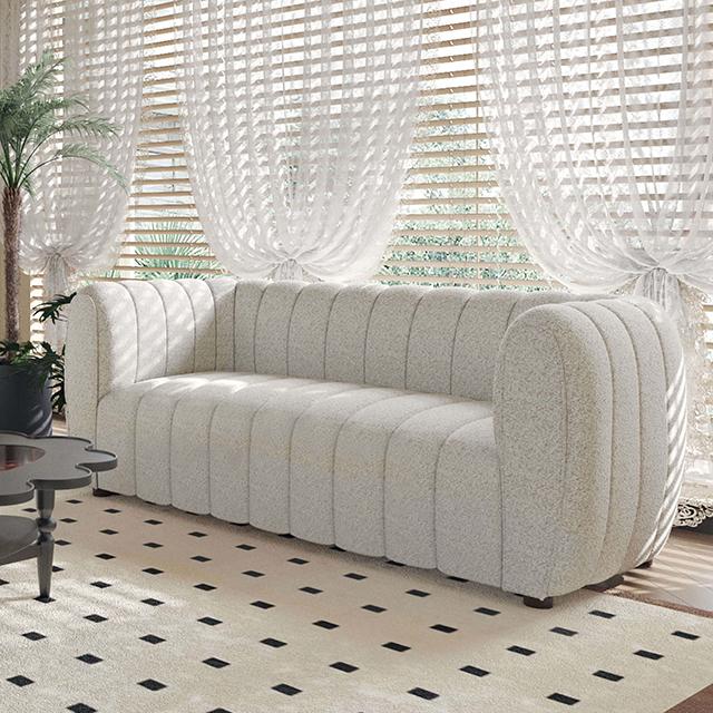 AVERSA Loveseat, Black, Gray, & White - California Furniture (Coachella, CA)