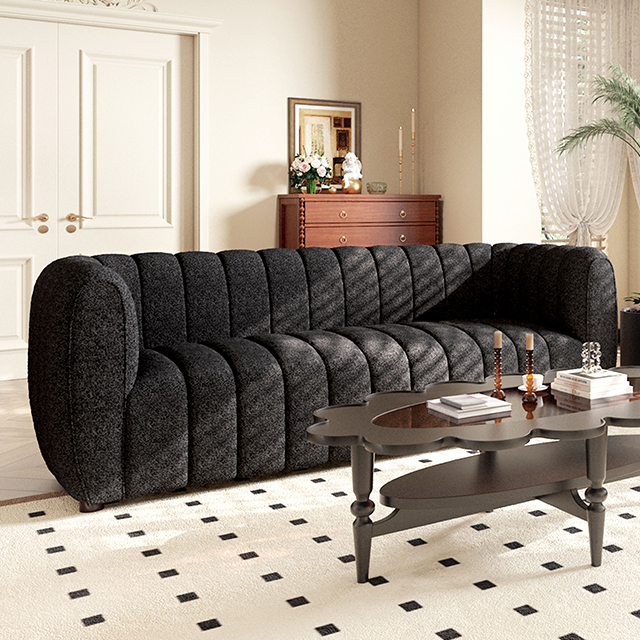 AVERSA Sofa, Black, Gray, & White - California Furniture (Coachella, CA)
