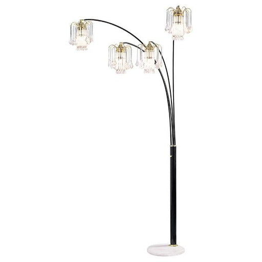Elouise Black/Gold Arch Lamp - California Furniture (Coachella, CA)