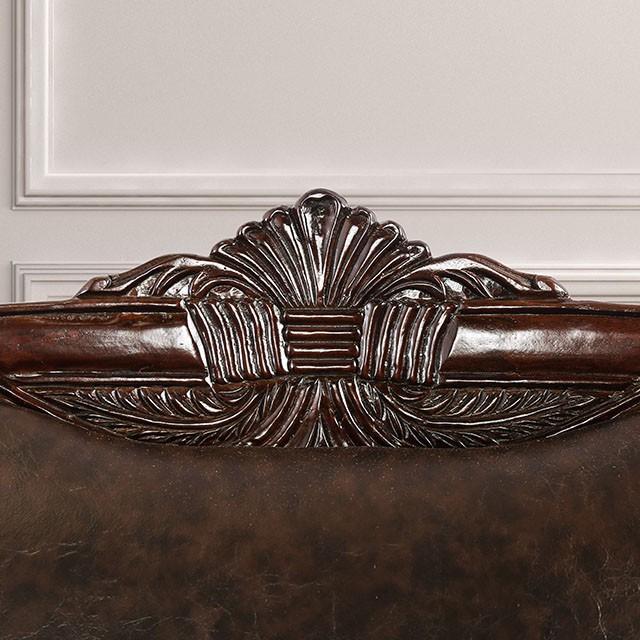ELPIS Brown/Espresso Love Seat - California Furniture (Coachella, CA)