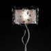 Elva Silver/Chrome Floor Lamp, Double Shade - California Furniture (Coachella, CA)