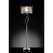 Elva Silver/Chrome Floor Lamp, Double Shade - California Furniture (Coachella, CA)