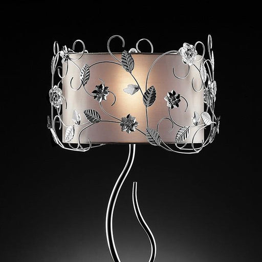 Elva Silver/Chrome Table Lamp, Double Shade - California Furniture (Coachella, CA)