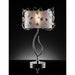 Elva Silver/Chrome Table Lamp, Double Shade - California Furniture (Coachella, CA)