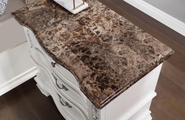 ESPARANZA Night Stand, Pearl White - California Furniture (Coachella, CA)