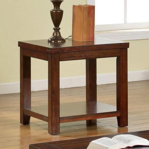 ESTELL Dark Cherry End Table, Cherry - California Furniture (Coachella, CA)