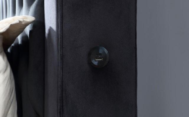 Etherea Bed Gray & Black - California Furniture (Coachella, CA)