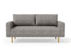 ELVERUM Loveseat, Charcoal Gray - California Furniture (Coachella, CA)
