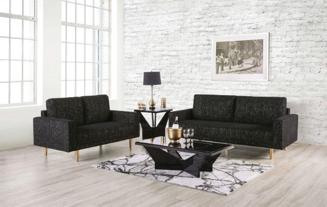 ELVERUM Loveseat, Black - California Furniture (Coachella, CA)