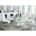 Eva White/Clear Dining Table - California Furniture (Coachella, CA)