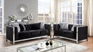 EVADNE Chair w/ Pillow, Black - California Furniture (Coachella, CA)