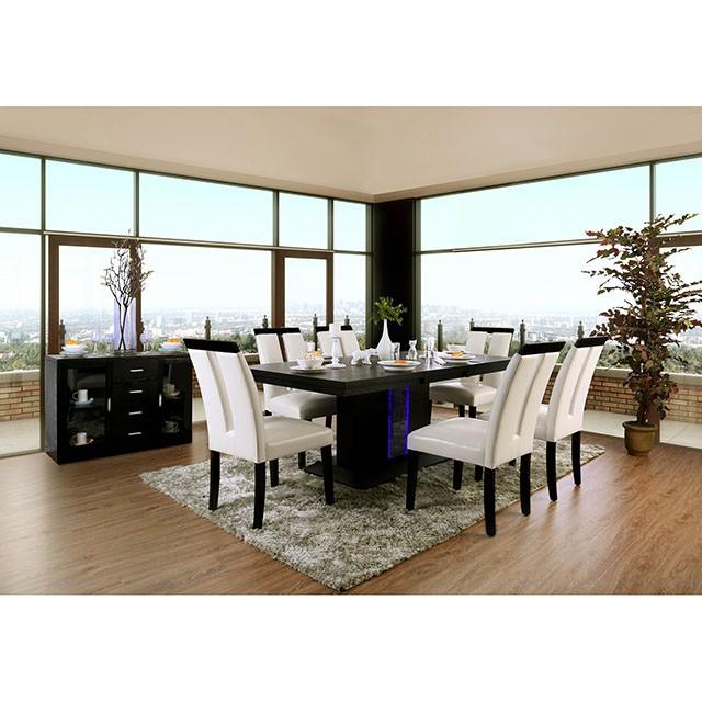 Evangeline Black/Beige Dining Table - California Furniture (Coachella, CA)
