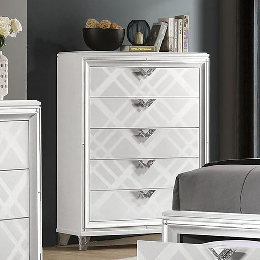 EMMELINE Chest, White - California Furniture (Coachella, CA)