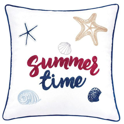 Emmie White 20" X 20" Pillow, Summer Time - California Furniture (Coachella, CA)