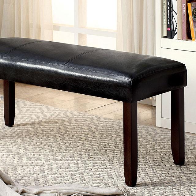 EMMONS I Dark Cherry/Espresso Bench - California Furniture (Coachella, CA)
