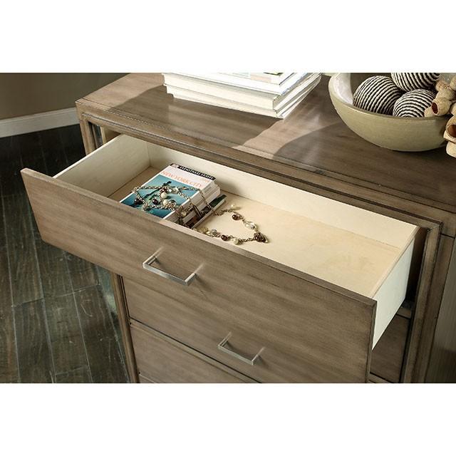 ENRICO I Gray Media Chest - California Furniture (Coachella, CA)