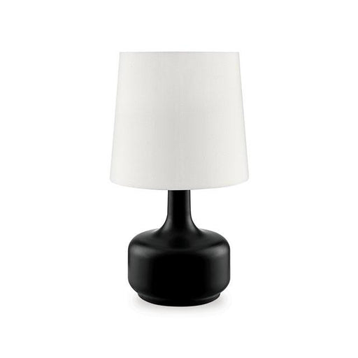 Farah Black 17"H Matte Black Table Lamp - California Furniture (Coachella, CA)