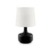 Farah Black 17"H Matte Black Table Lamp - California Furniture (Coachella, CA)