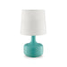 Farah Teal 17"H Matte Teal Table Lamp - California Furniture (Coachella, CA)