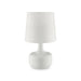 Farah White 17"H Glossy White Table Lamp - California Furniture (Coachella, CA)