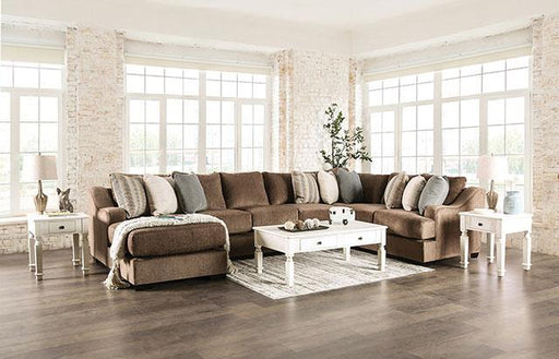 FARRINGDON Sectional, Brown - California Furniture (Coachella, CA)