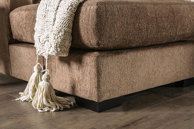 FARRINGDON Sectional, Brown - California Furniture (Coachella, CA)