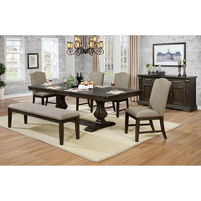 Faulk Dining Table Set with Bench - California Furniture (Coachella, CA)