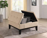 FAZIO Storage Ottoman, Beige - California Furniture (Coachella, CA)