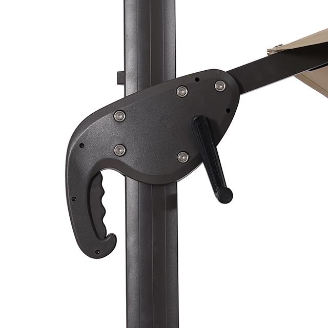 Fera 10 Ft Round Umbrella w/ LED Bulb + 37" Large Base - California Furniture (Coachella, CA)
