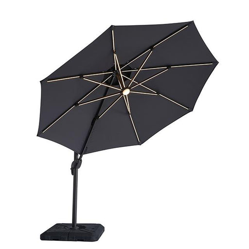 Nuti 10 Ft Round Umbrella w/ LED Light + 37" Large Base - California Furniture (Coachella, CA)