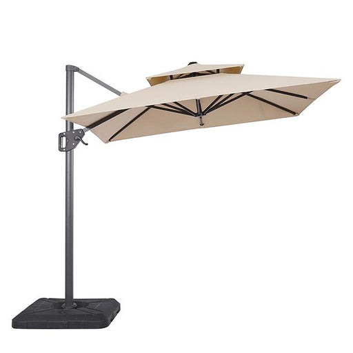 Fida 8 Ft Square Umbrella w/ Double Top + 37" Large Base - California Furniture (Coachella, CA)