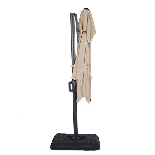 Fida 8 Ft Square Umbrella w/ Double Top + 37" Large Base - California Furniture (Coachella, CA)