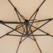 Fida 8 Ft Square Umbrella w/ Double Top + 37" Large Base - California Furniture (Coachella, CA)